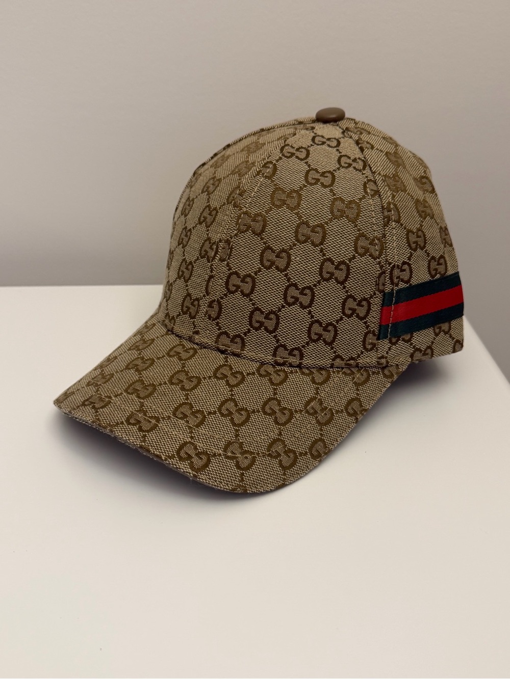 Gucci GG Canvas Baseball Hat with Web